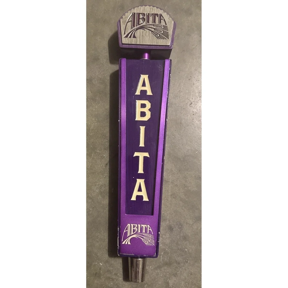 Abita Beer Tap Handle Knob Topper Bar Keg Top Brewing Purple